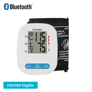 Homedics® Upper Arm 500 Series Blood Pressure Monitor, Voice Out Guide, Easy Operation, Accurate Results offers a Voice Out Guide