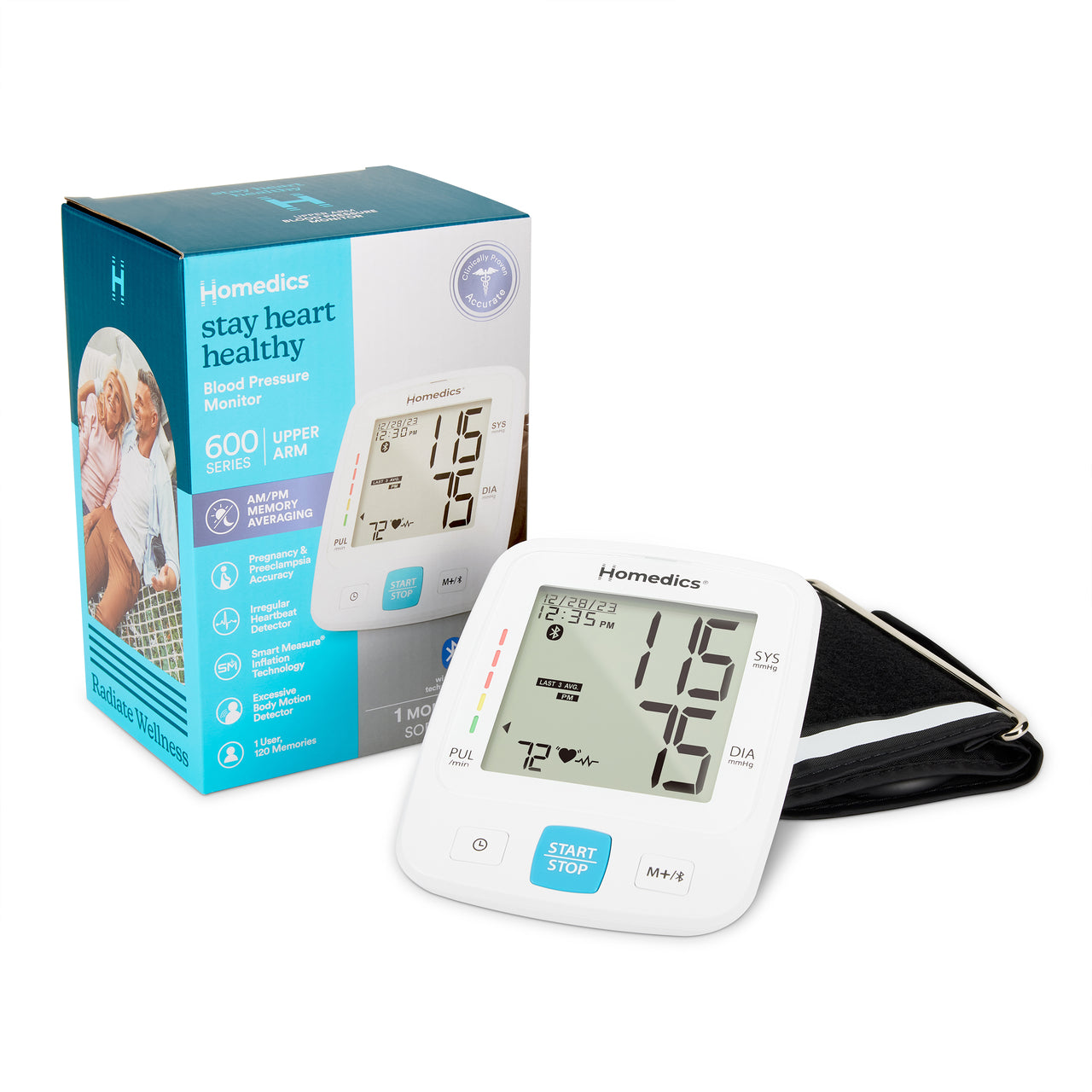 Upper Arm 600 Series Blood Pressure Monitor – Homedics