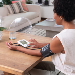 women using Homedics® Upper Arm 600 Series Blood Pressure Monitor