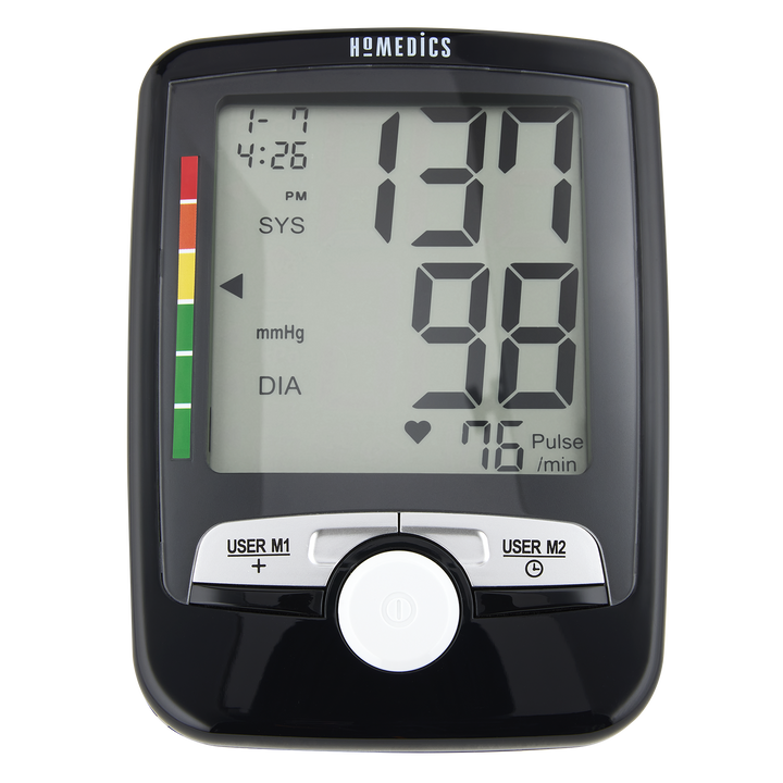 Front view of the Homedics Automatic Arm Blood Pressure Monitor with Smart Measure Technology