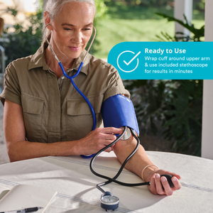 Homedics® Manual Arm Blood Pressure Monitor is ready to use