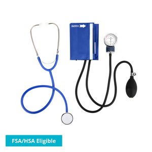 Homedics® Manual Arm Blood Pressure Monitor is ready to use with an adjustable cuff