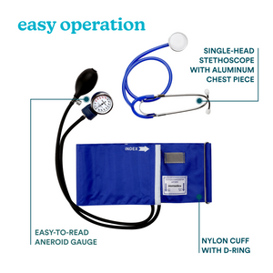 Homedics® Manual Arm Blood Pressure Monitor is easy to operate