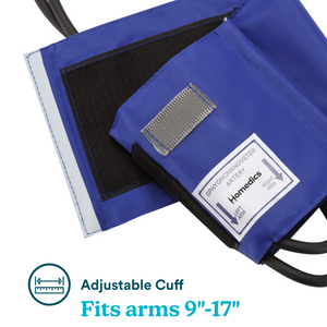 Homedics® Manual Arm Blood Pressure Monitor has an adjustable cuff