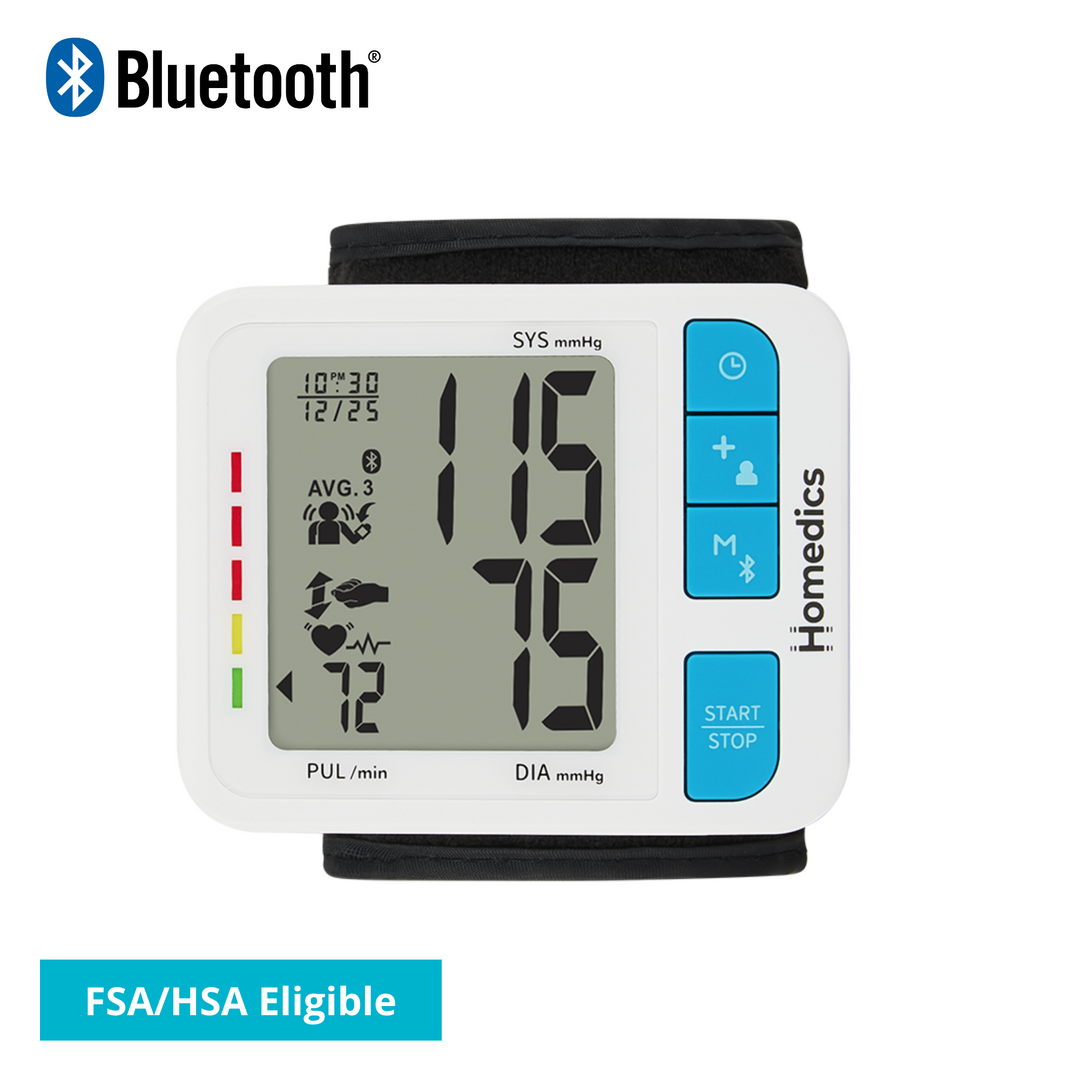 Homedics® Wrist Cuff 700 Series Blood Pressure Monitor, One-Touch Operation, Accurate Results offers a wrist positioning guide