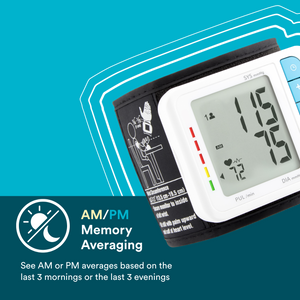 Homedics® Wrist Cuff 700 Series Blood Pressure Monitor, One-Touch Operation, Accurate Results has AM/PM Memory Averaging