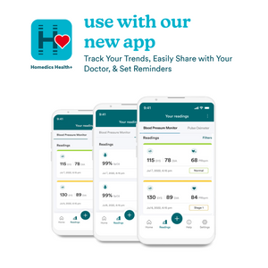 Homedics® Wrist Cuff 700 Series Blood Pressure Monitor, One-Touch Operation, Accurate Results connects to our app via bluetooth