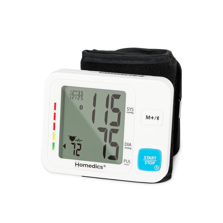 women using Homedics® Wrist 600 Series Blood Pressure Monitor