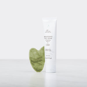 Jade Gua Sha + Brightening Face Cream