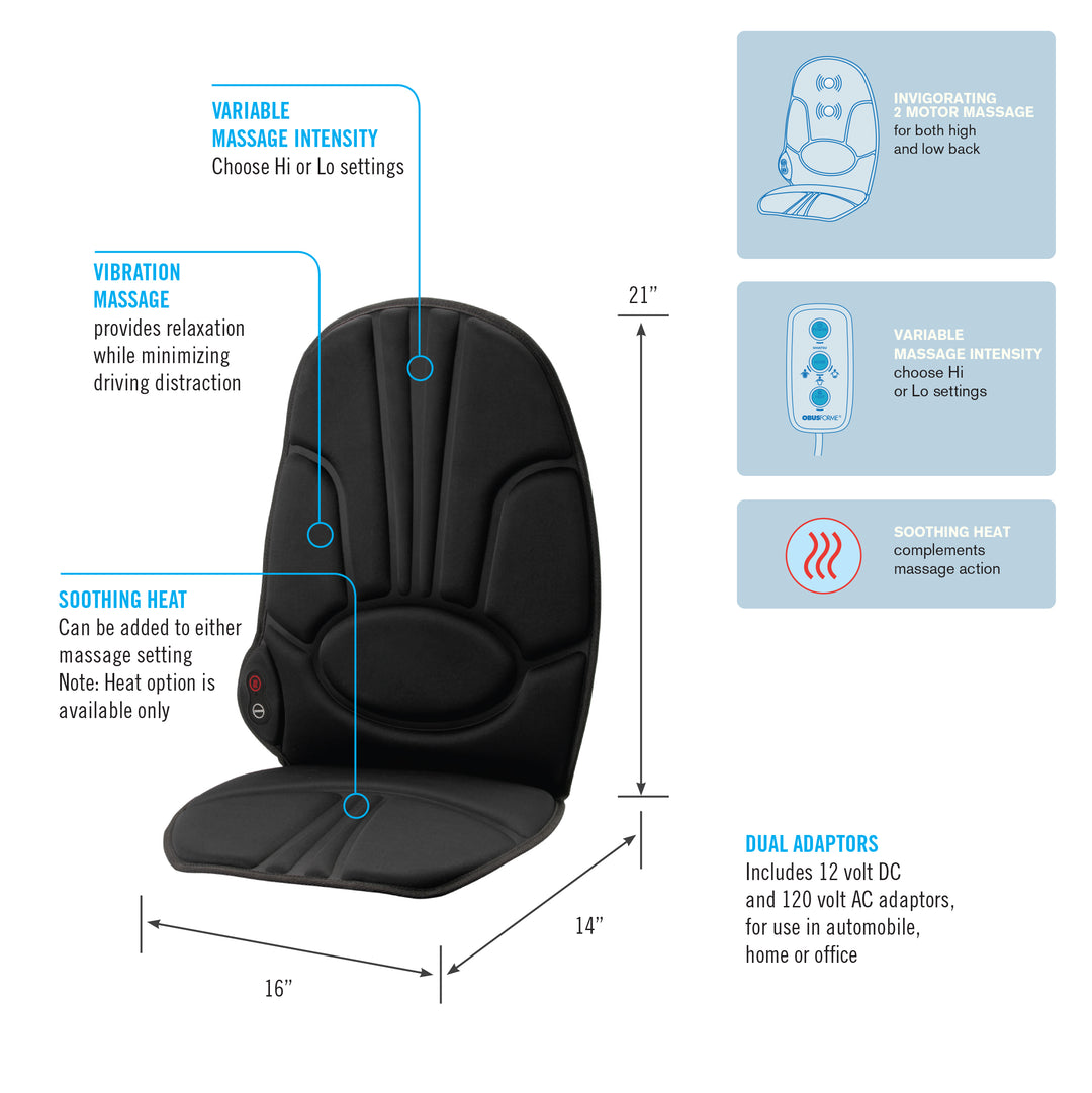 Back Massage Cushion with Heat Homedics Back Massage Cushion with Heat Homedics