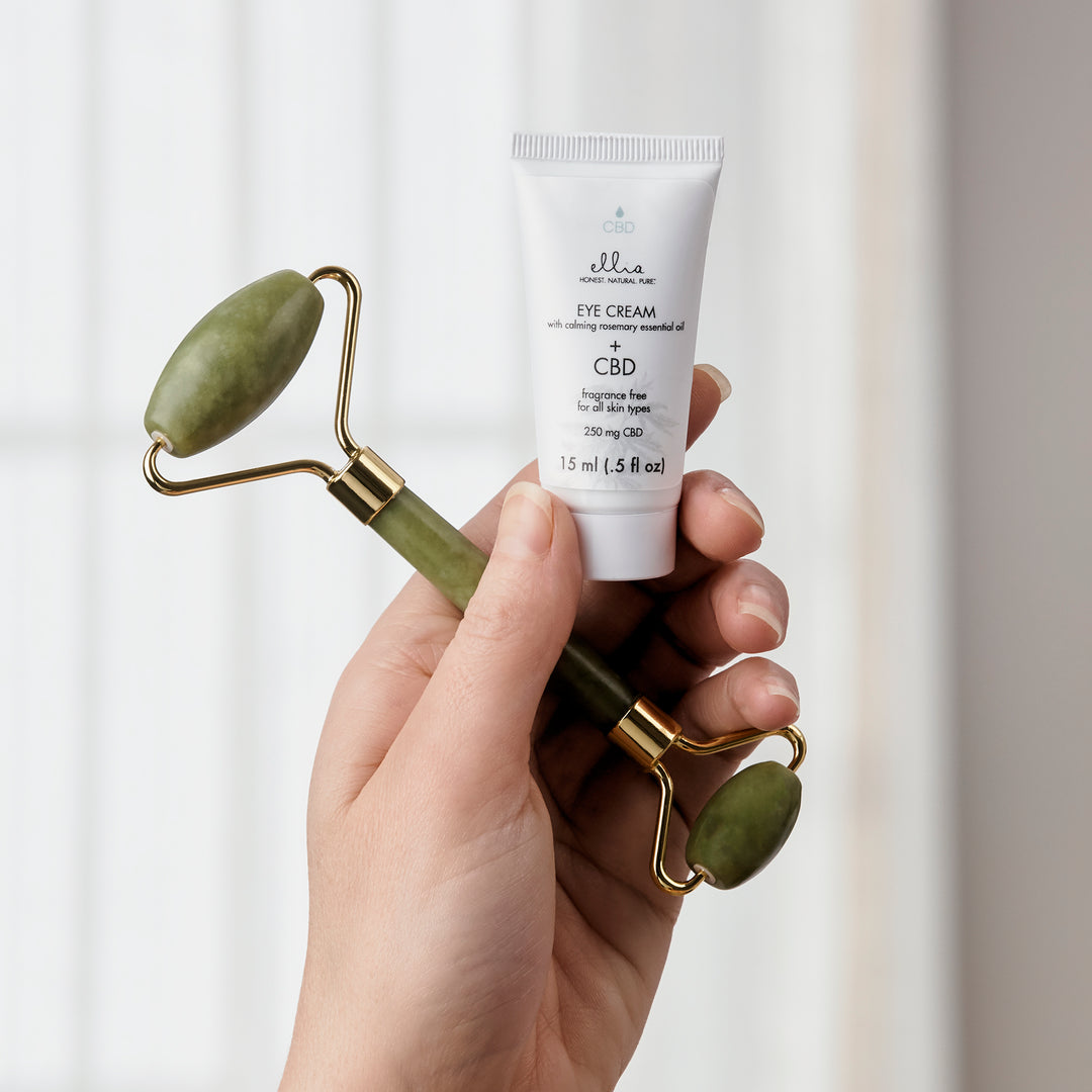 Jade Roller + Eye Cream