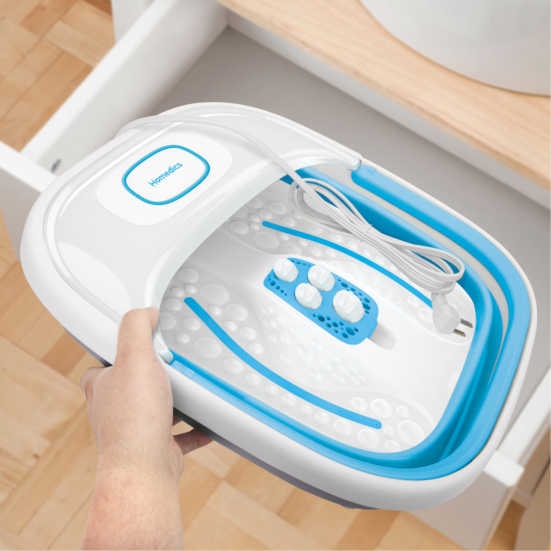 Easy Store Bubble Bliss Footbath, Collapsible Foot Spa