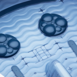 Zoom in view of jets on Shiatsu Bliss Foot Spa with Heat Boost