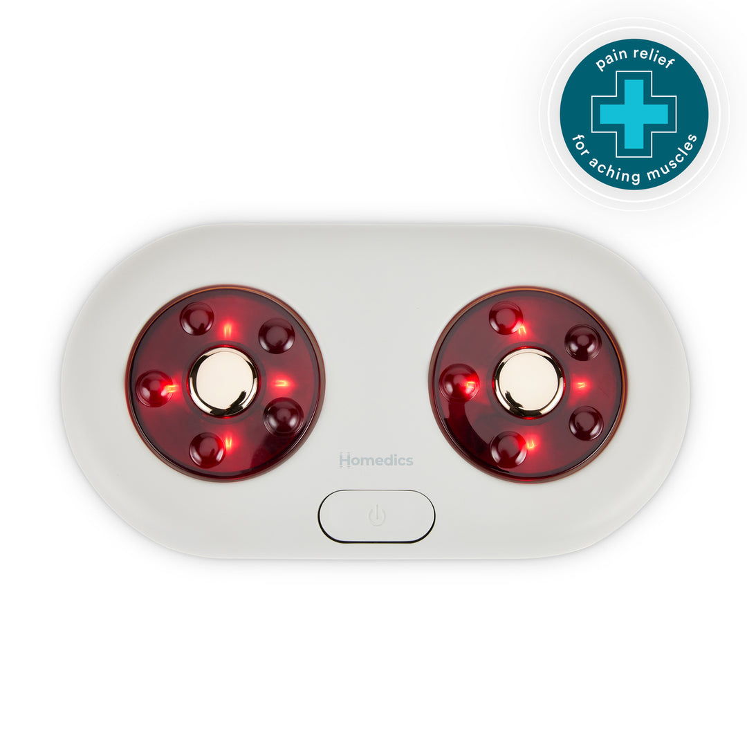 Homedics® MaxComfort Shiatsu Foot Massager with Heat provides pain relief for aching muscles