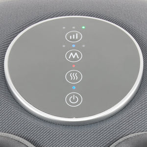 Close up of button controls on the Shiatsu-Air Deluxe Massager with Heat