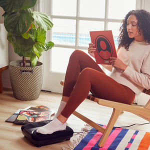 Image shows Homedics Shiatsu Pulse Max Foot Massager with Heat in action