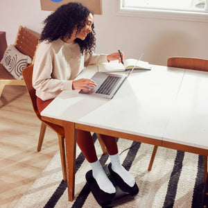 Image shows Homedics Shiatsu Pulse Max Foot Massager with Heat being used