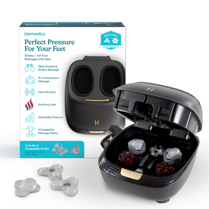 Homedics ModMassage Shiatsu + Air Foot Massager with Interchangeable Attachments