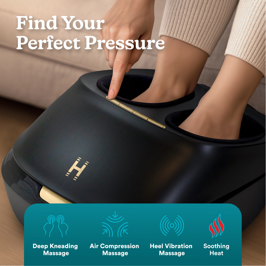 Homedics ModMassage Shiatsu + Air Foot Massager with Interchangeable Attachments