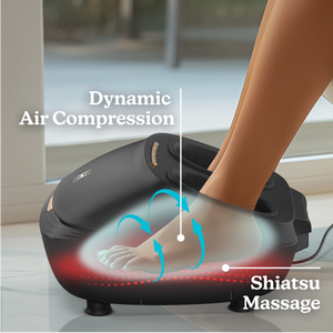Homedics ModMassage Shiatsu + Air Foot Massager with Interchangeable Attachments