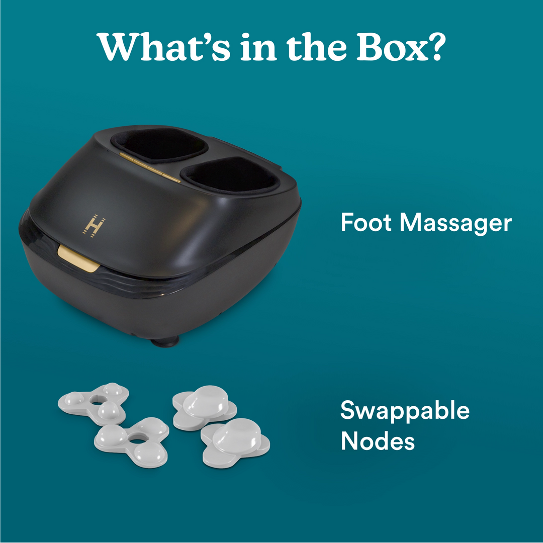 Homedics ModMassage Shiatsu + Air Foot Massager with Interchangeable Attachments