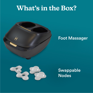 Homedics ModMassage Shiatsu + Air Foot Massager with Interchangeable Attachments