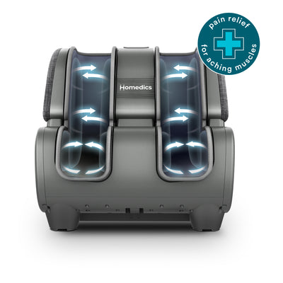 Image showing features of the Homedics Therapist Select Foot and Calf Massager