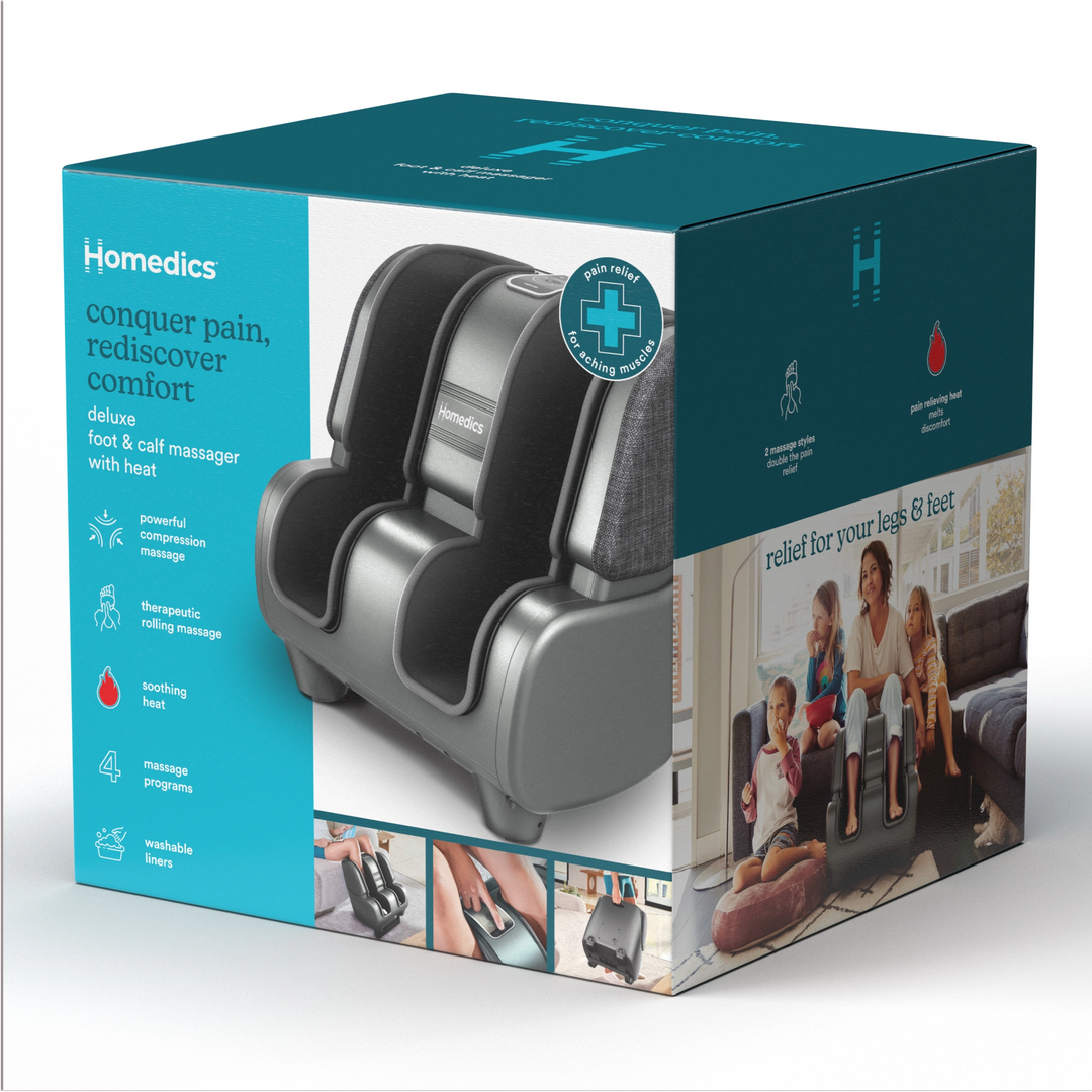 Deluxe Foot & Calf Massager with Heat Homedics Deluxe Foot & Calf Massager with Heat Homedics