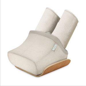 Shows a diagram or dynamic air compression, deep kneading massage and