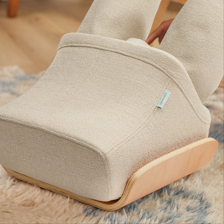 Close-up view of the Homedics® Compression Boot Foot & Calf Massager with Heat