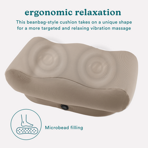 Angled view of the Homedics Comfy Footrest Massager