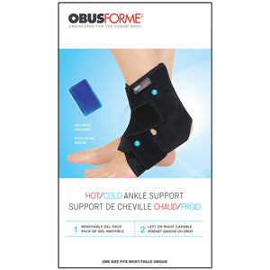 The ObusForme Hot and Cold Ankle Support Packaging- ObusForme
