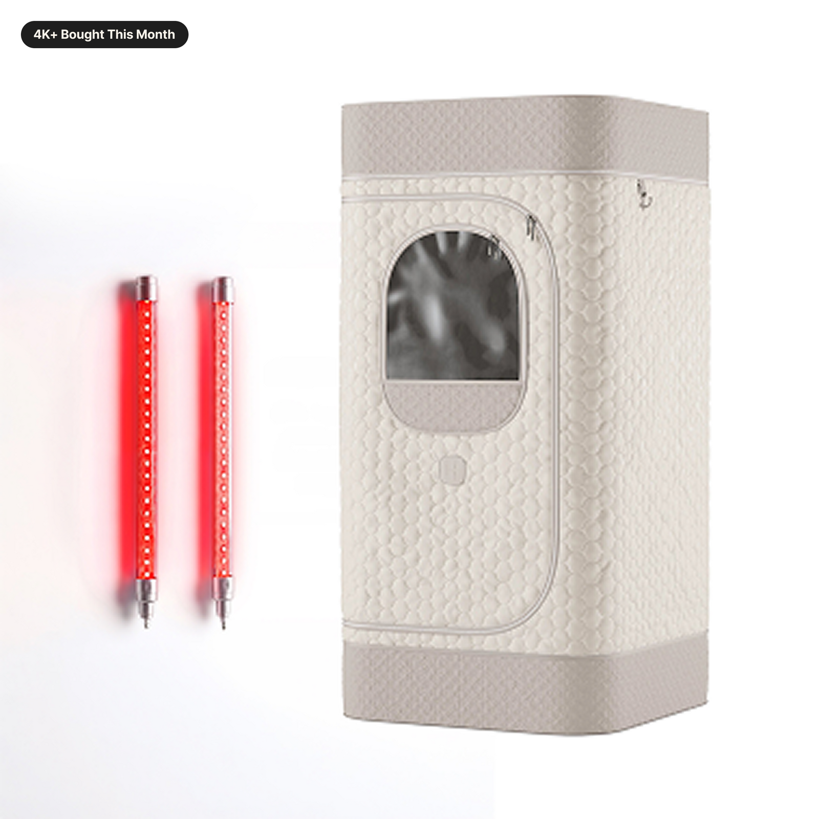 Premium Steam Sauna + Dual Red Light Wands