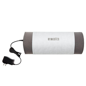 Front view of the Homedics Lumbar Pillow with Soothing Heat with detachable AC adapter
