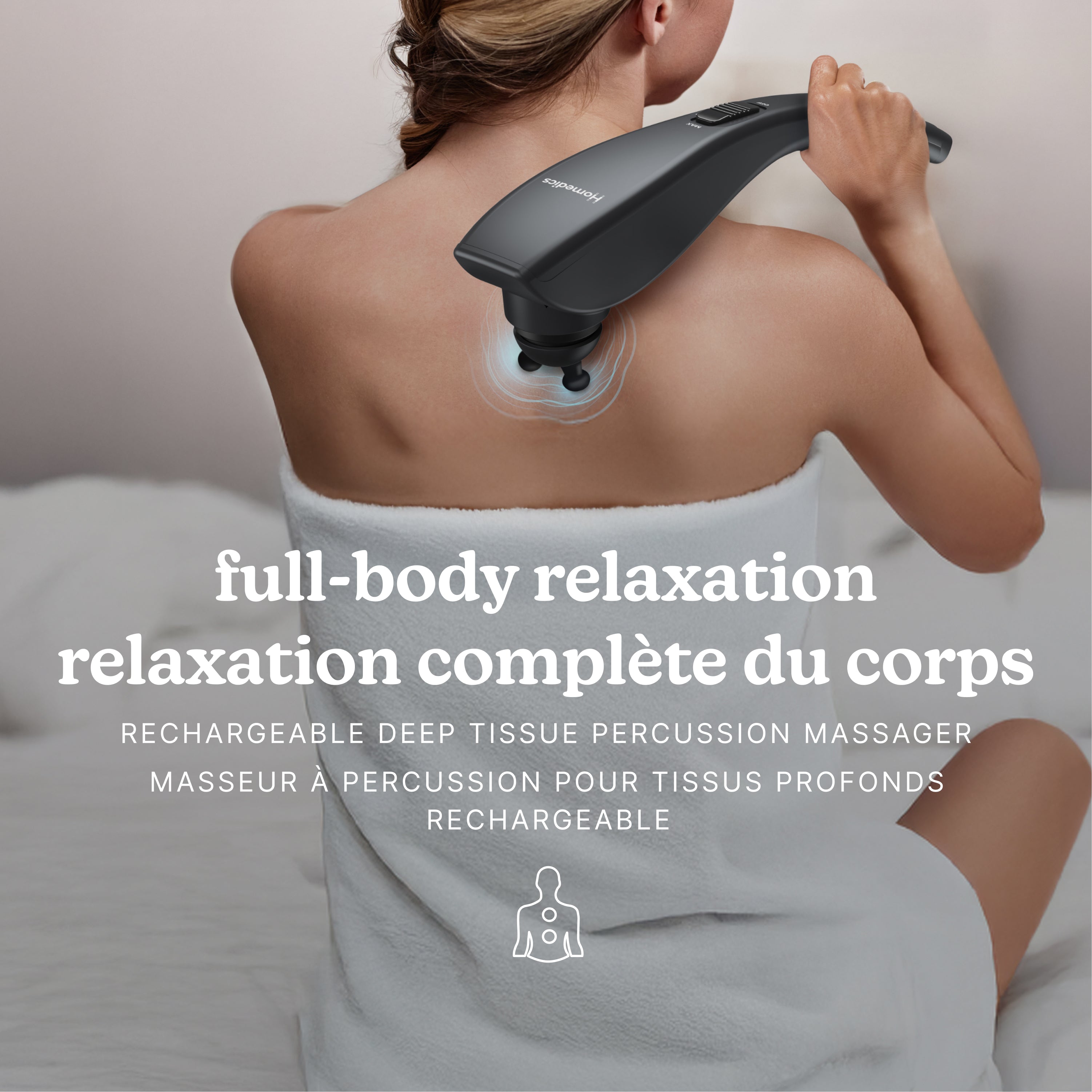 Homedics Rechargeable Deep Tissue Percussion Massager