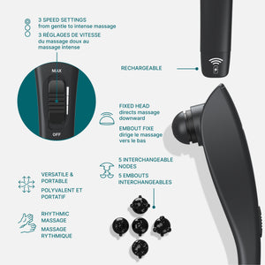 Homedics Rechargeable Deep Tissue Percussion Massager