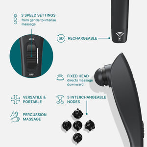 Homedics Rechargeable Deep Tissue Percussion Massager