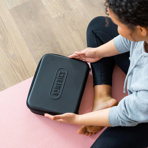 Top-down view of the carrying case for the Homedics Therapist Select Plus Percussion Massager
