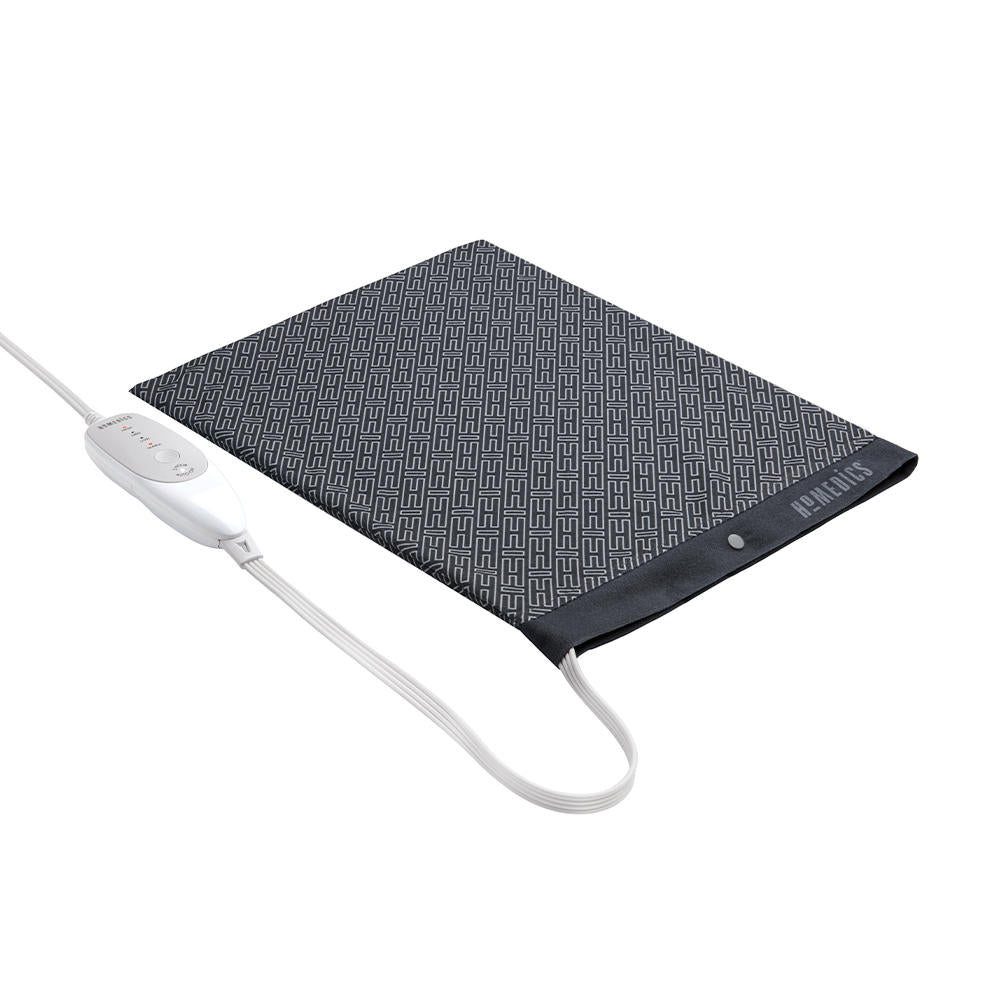 Top-down view of the Homedics 12" x 15" Heating Pad with Removable Cover with analog controller