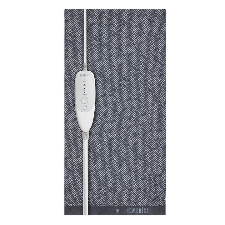 Bottom view of the Homedics 12" x 24" Heating Pad with Removable Cover