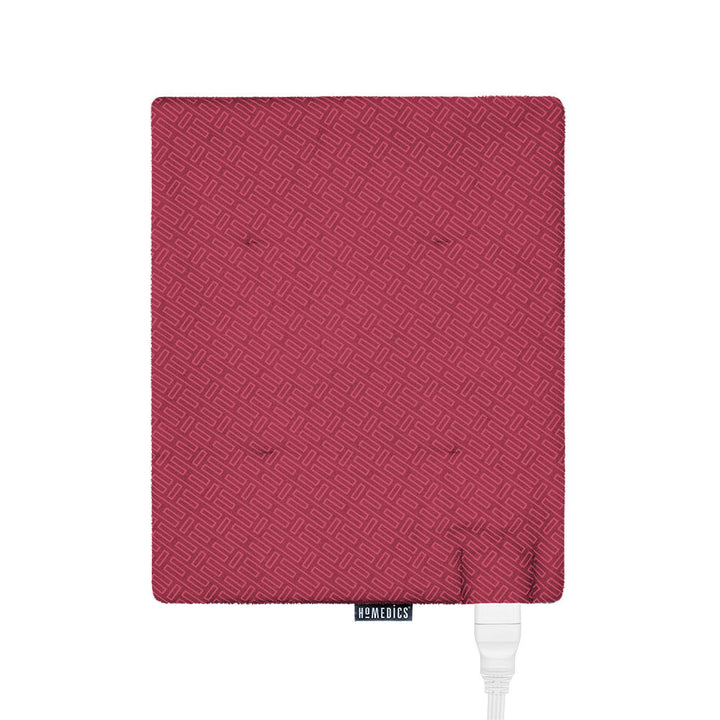 Bottom view of the Homedics 12" x 15" Weighted Heating Pad with Humiditech