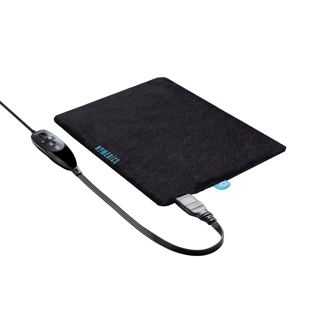 Angled view of the Homedics Weighted Hot & Cold Gel Heating Pad