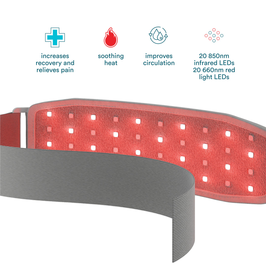 Homedics® Infrared & Red Light Pain Therapy Wrap with its benefits