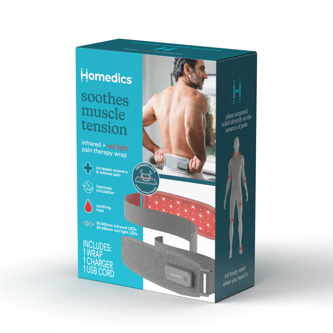 Homedics® Infrared & Red Light Pain Therapy Wrap packaging
