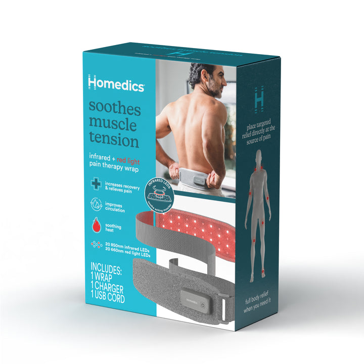 Homedics® Infrared & Red Light Pain Therapy Wrap packaging