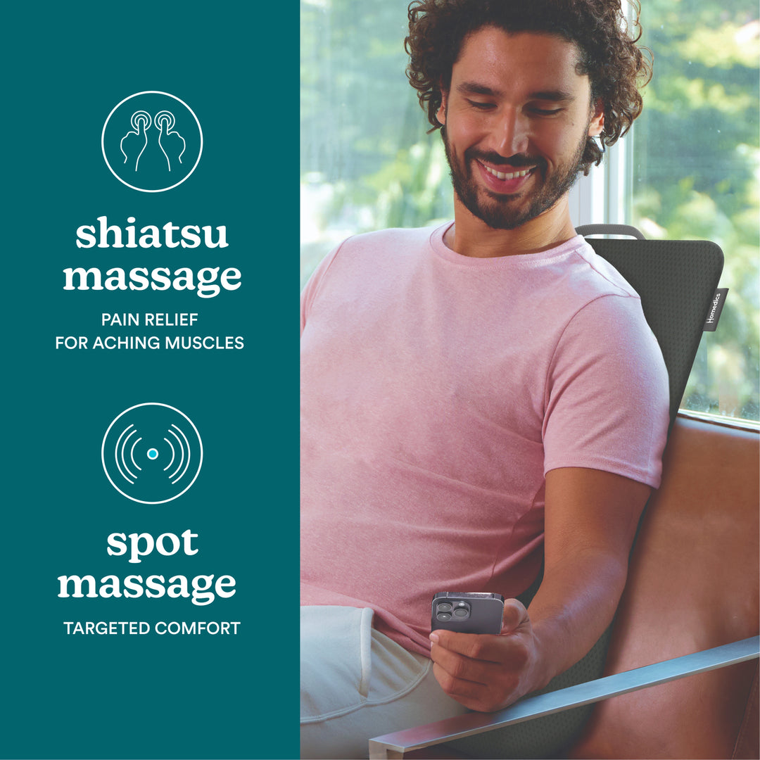 Homedics® Ultra Slim Shiatsu Massage Cushion with Heat