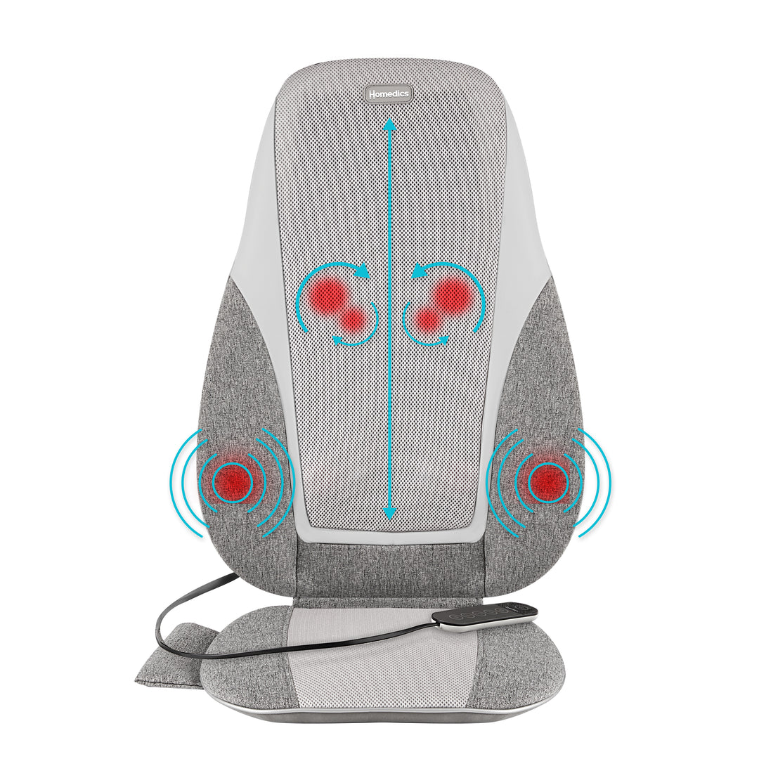 Shiatsu + Kneading & Vibration Massage Cushion with Heat