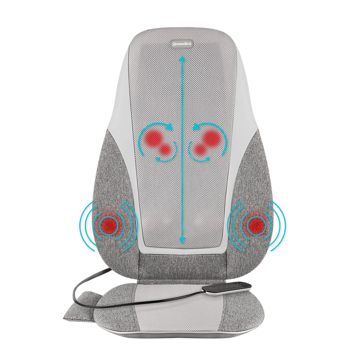 Shiatsu + Kneading & Vibration Massage Cushion with Heat
