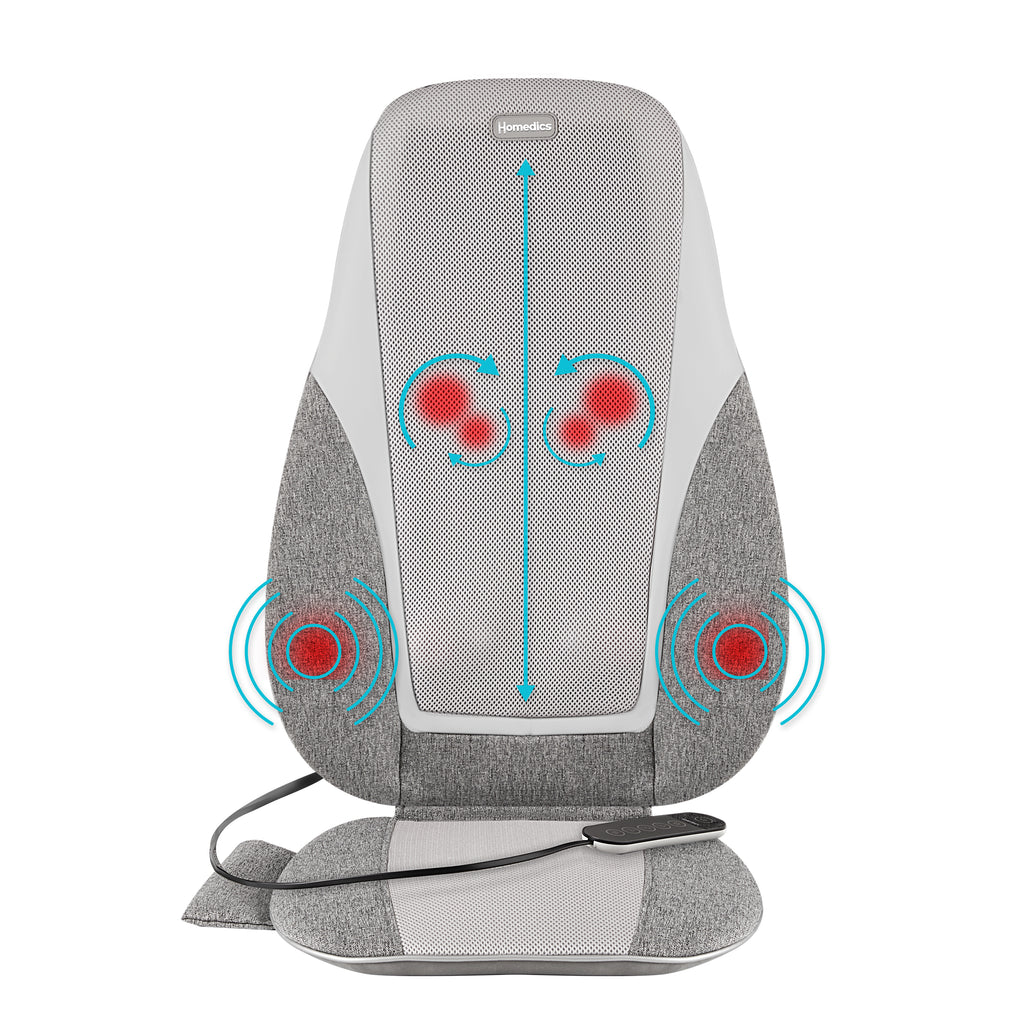 Shiatsu + Kneading & Vibration Massage Cushion with Heat