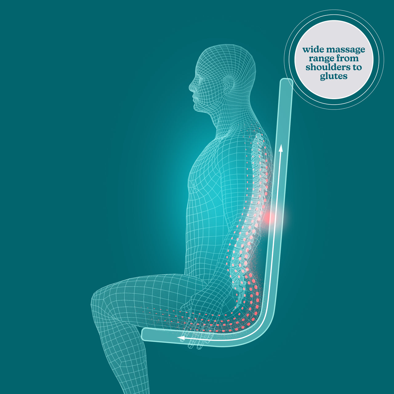 ShiatsuFlex® Massage Cushion – Homedics